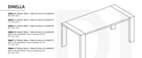 Dinella Dining Table by Mobican