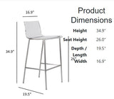 Chloe Stool by Eurostyle
