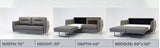Jamie Sofa Sleeper by Luonto Furniture